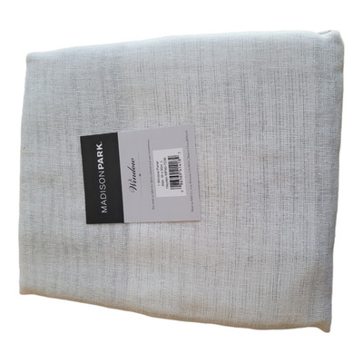 Madison Park Polyester Faux Linen Woven Stripe Widnow Sheer MP40-7236-image