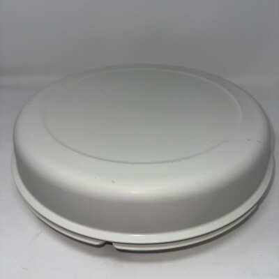 Vintage Tupperware Veggie Tray 1665-4 Lid 1666-3 Dip Container 1667C-3-image