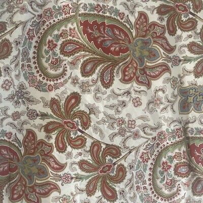 1 x Pottery Barn Charlie Paisley Organic Sham Standard Red  2 Available-image