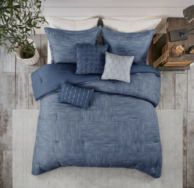 ✅ MADISON PARK 7 PIECES QUEEN COMFORTER SET NEW, Same Day Shipping-image