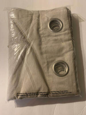 Archaeo Linen Blend 95-In. Blackout Grommet Top Curtain in Pearl-image