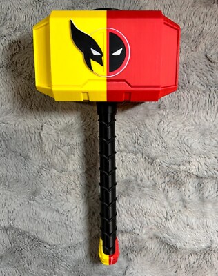 Deadpool & Wolverine Thor Hammer Life Sized 3D Printed -image