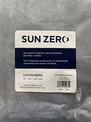 Sun Zero Duran Thermal Insulated 100% Blackout Grommet Curtain Panel, 50