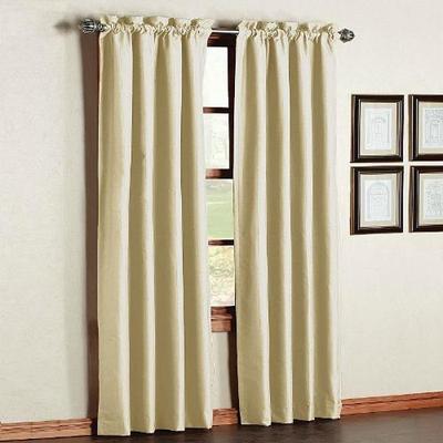 NEW Sun Zero Sullivan 40 by 84-Inch Thermal Lined Window Curtain Panel, Ivory-image