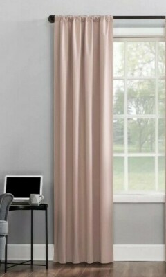 Sun Zero Cyrus Thermal 100% Blackout Back Tab Curtain Panel, 40