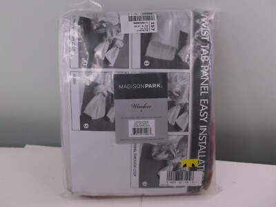 Madison Park Window Panel Curtain 50in x 84in Twisted Tab Spice Light Filtering -image