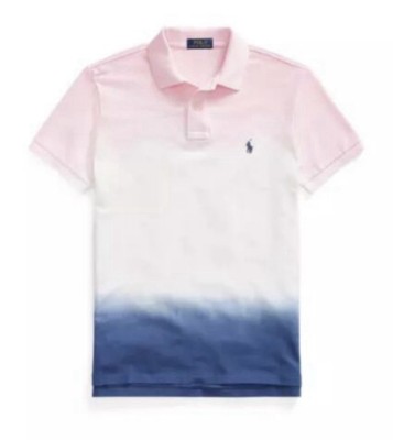 Polo Ralph Lauren PINK BLUE DIP DYE Slim Fit XXL-image