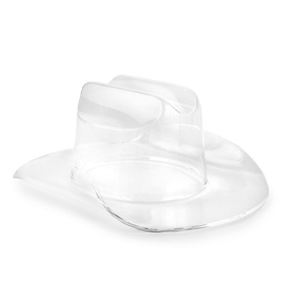 Large Clear Cowboy Hat | Perfect for Home Decor, Chips and Dip, Ice Bucket/Co...-image