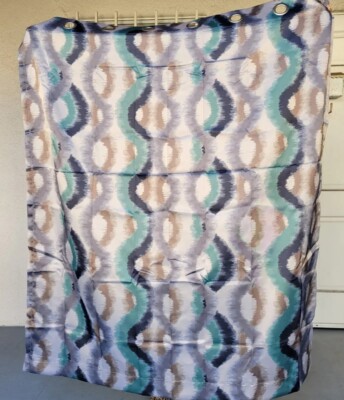 Sun Zero Burbank Geometric Ogee Watercolor Energy Efficient Grommet Lichtenberg -image