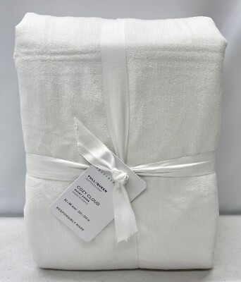 NEW Pottery Barn Cozy Cloud FULL/QUEEN Duvet Cover~White-image