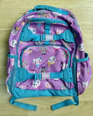 Pottery Barn Mackenzie Purple Princess Kitty Cat Backpack Large (read)-image