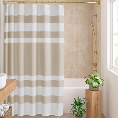 Spa Waffle 3M-Scotchgard™ Shower Curtain, 72
