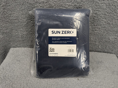 Sun Zero Blue, Noise Reducing Thermal Blackout Curtain 1 Panel 50x96”, New-image