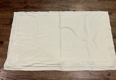 Pottery Barn Cozy Fleece Sweatshirt KING Pillow Sham ~ Ivory White NWOT-image