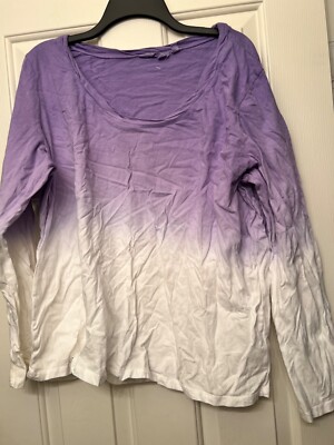 Candace Cameron Bure The Ocean Dipped Long-Sleeve Tee Sz XL NWOT - Been Washed-image