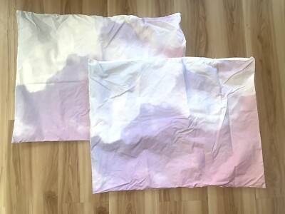 Pottery Barn Teen Organic Cotton STANDARD shams Pink Clouds Set of 2-image
