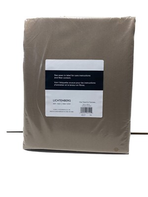 SUN ZERO LICHTENBERG 54 in x 84 in Blackout Brown TAUPE Lined Curtain Panel M06 -image