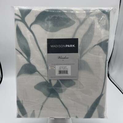 Madison Park Cecily Burnout Printed Window Panel One(1) New Free Ship 50”X84”-image