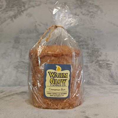 Warm Glow Candle Co Hearth Candle Cinnamon Bun Scented Hand Dipped in Indiana-image