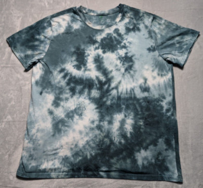 Ice Dye T-Shirt Dip Brand XLT Gray Blue Tie-Dye Men’s Tall Tee-image