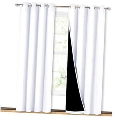  100% Blackout Window Curtain Panels, Cold 52