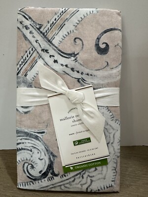 Pottery Barn Mallorie Reversible Organic Euro sham Paisley Warm-image