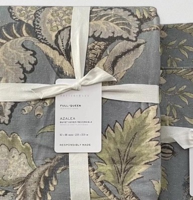 NEW Pottery Barn AZALEA PALEMPORE Duvet Cover Full/Queen & 2 Euro Shams-image