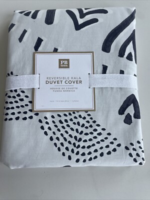 Pottery Barn Teen Reversible Kala Duvet Cover Twin + 2 Standard Shams-image