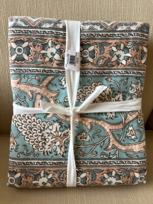 Pottery Barn Selena Kalamkari Cotton Duvet Cover Size Full/Queen 100% Cotton NEW-image