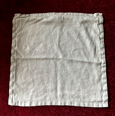 Pottery Barn Teal 100% Linen Textured Single Pillow Cover-image