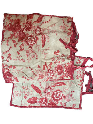 Pottery Barn Linen Reversable Quilted Pickstitch Standard And  Euro Pillow shams-image