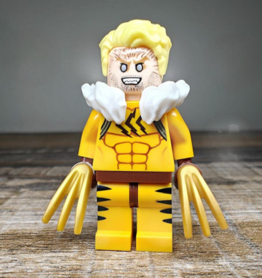 **NEW** 100% LEGO Sabretooth X-Men Supervillain Minifigure-image