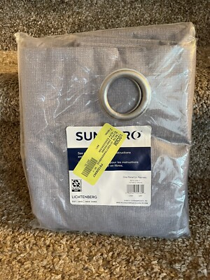 Sun Zero Grommet Top Curtain Panel 50'' x 63'' - GRAY-image