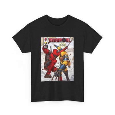 Deadpool and Wolverine Unisex T-Shirt Heavy Cotton-image
