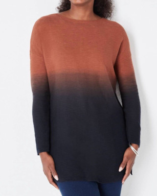 J.Jill ~ 2X ~ NEW Stylish Pure Jill Dip-Dyed Sweater Tunic ~ NWT$109-image