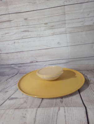 Vintage 1970s Chip N Dip Tray With Lid-image