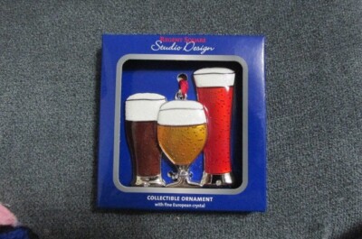 Regent Square Studio Design Christmas Collectible Ornament Beer Glasses -image