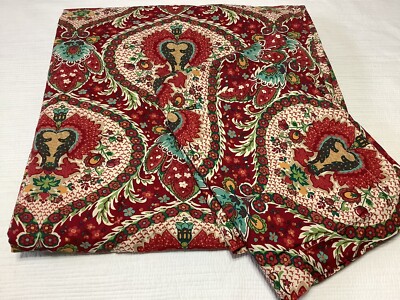 Pottery Barn Full Queen DUVET COVER + 2 SHAMS Red-image