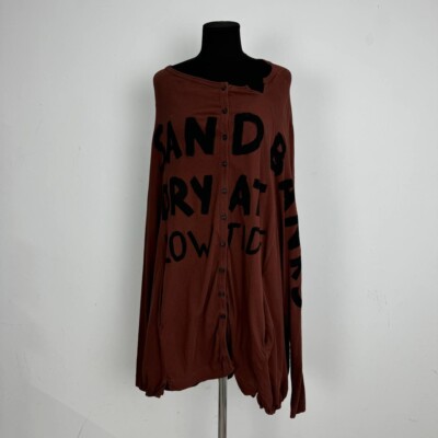 Rundholz Dip Clay Print Designer Avantgarde Dress Big Logo Brick Color Size S-image