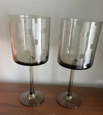 Foley Square Smoke Studio Nova Wine Set of 2 VGC-image