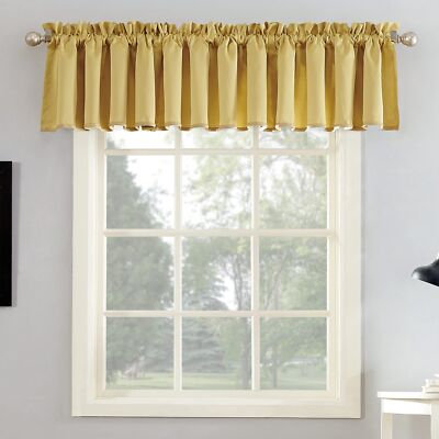 Sun Zero Barrow Energy Efficient Rod Pocket Curtain Single Valance-image