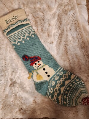 Pottery Barn Merry and Bright McKinley Christmas Stocking  8-image
