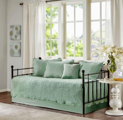 Daybed Set .Madison Park Tuscany . Mint Green.. NEW.. -image