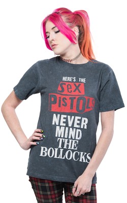Sex Pistols T Shirt NMTB Distressed Band Logo new Official Unisex Dip Dye Black-image