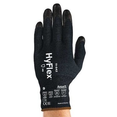 Ansell 11-542 Hyflex Cut-Resistant Coated Gloves, A7 Cut Level, Palm Dipped,-image