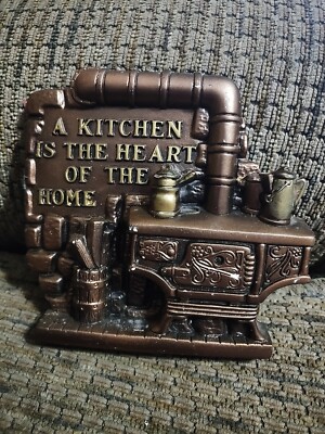 Vintage Miller Studio Chalkware Kitchen Is The Heart Wall Decor 5