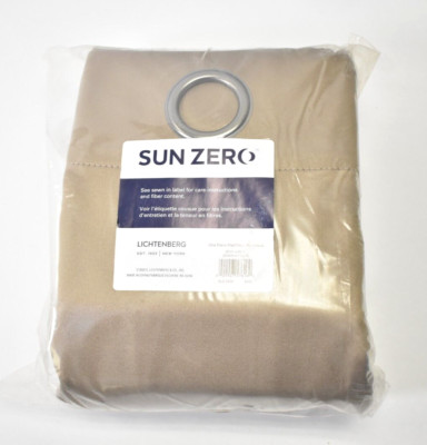 Sun Zero Lichtenberg 2 Pack Norway Theater Grade Blackout Curtains Brown 40