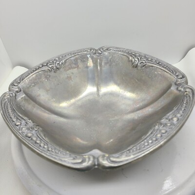 Vintage Juan Vela Studio Pewter  Serving Bowl Wilton Armetale 9x9x 2.5