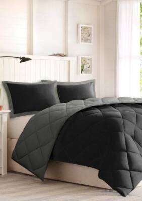 Madison Park Larkspur Scotchgard Diamond Quilting Reversible Down Alternative Co-image