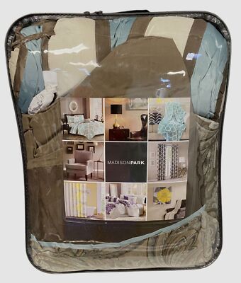 Madison Park Beige Aubrey 6-Pc. Duvet Cover Set Size King/California King-image